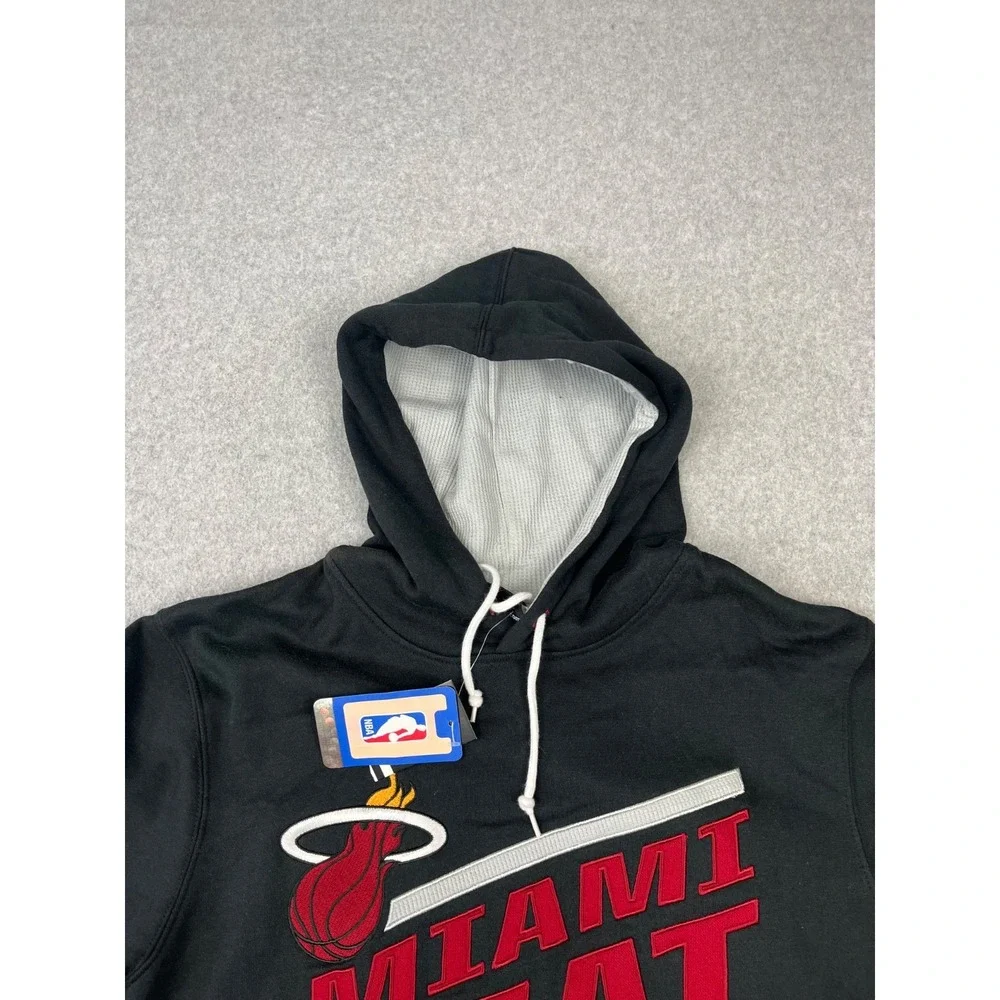 Miami Heat Basketball Playbook Sweatshirt Mens M‎ Black NBA Adidas Hoodie 2014